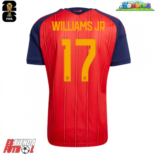España Nico Williams #17 Primera Equipación Mundial 2026 Manga Corta